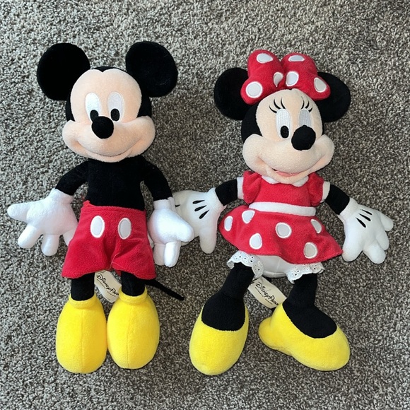 Disney Other - Disney Parks Mickey Minnie Mouse Plush Stuffed Animal Set
